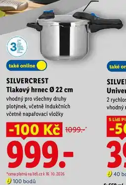 Lidl SILVERCREST Tlakový hrnec Ø 22 cm nabídka