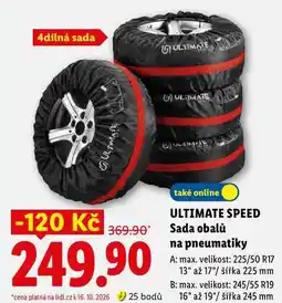 Lidl ULTIMATE SPEED Sada obalů na pneumatiky nabídka