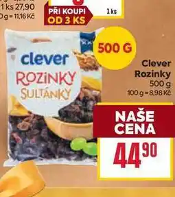 Billa Clever Rozinky nabídka