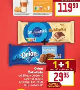 Billa Orion Čokoláda od nabídka