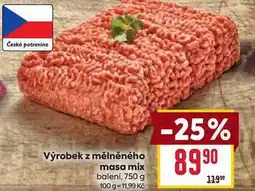Billa Výrobek z mělněného masa mix balení nabídka
