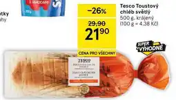 Tesco Tesco Toustový chléb světlý, 500 g, krájený nabídka