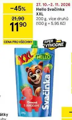 Tesco Hello Svačinka XXL, 200 g, více druhů nabídka