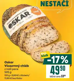 Billa Oskar Vícezrnný chléb z naší pece nabídka