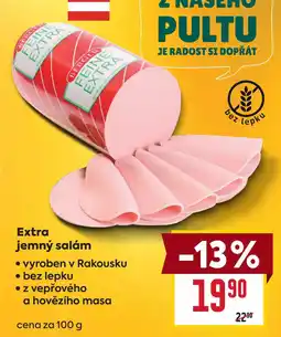 Billa Extra jemný salám nabídka