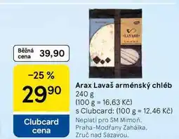 Tesco Arax Lavaš arménský chléb nabídka
