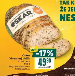 Billa Oskar Vícezrnný chléb z naší pece nabídka