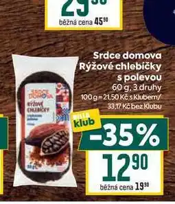 Billa Srdce domova Rýžové chlebíčky s polevou nabídka