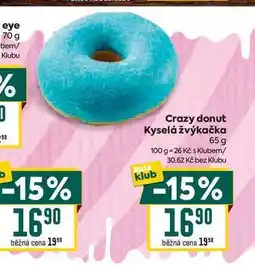 Billa Crazy donut Kyselá žvýkačka nabídka