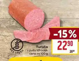 Billa Turista lepku z pultu lahůdek cena za nabídka