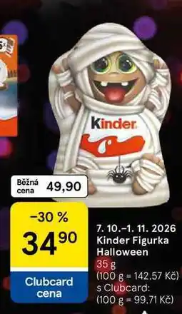 Tesco Kinder Figurka Halloween nabídka