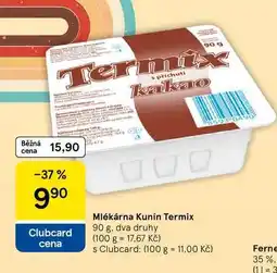Tesco Mlékárna Kunín Termix nabídka