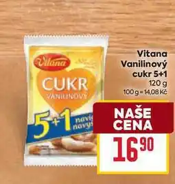 Billa Vitana Vanilinový cukr 5+1 120 g nabídka
