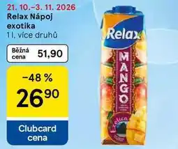 Tesco Relax Nápoj exotika nabídka