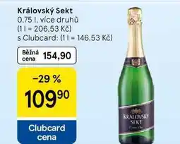 Tesco Královský Sekt, 0.75 l, více druhů nabídka