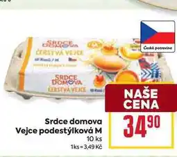 Billa Srdce domova Vejce podestýlková M 10 ks nabídka