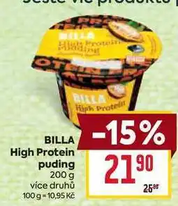 Billa BILLA High Protein puding nabídka