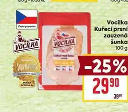 Billa Vocilka Kuřecí prsní zauzená šunka nabídka