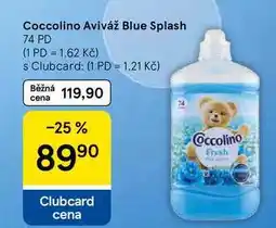 Tesco Coccolino Aviváž Blue Splash, 74 PD nabídka