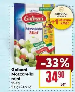 Billa Galbani Mozzarella mini nabídka