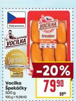 Billa Vocilka špekáčky nabídka