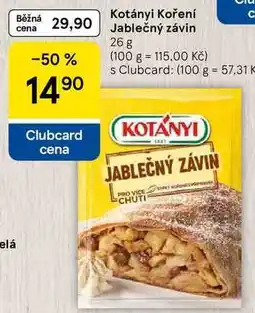 Tesco Kotányi Koření Jablečný závin nabídka