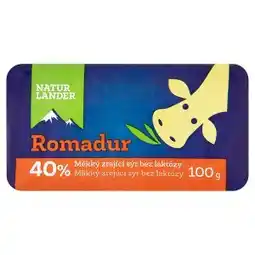 Billa Natur Lander Romadur 40% měkký zrající sýr bez laktózy 100g nabídka