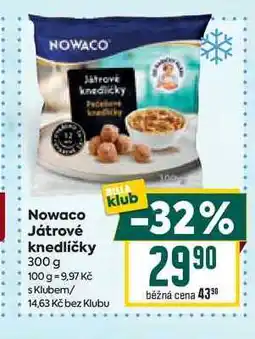 Billa knedlicky Nowaco Játrové knedlíčky nabídka
