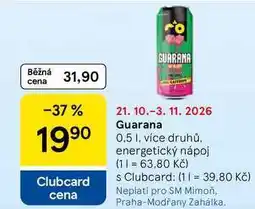 Tesco Guarana, 0,5 l, více druhů nabídka