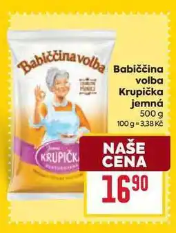 Billa Babiččina volba Krupička jemná nabídka