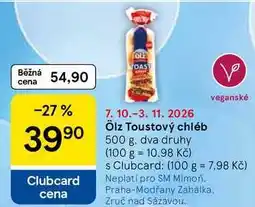 Tesco Ölz Toustový chléb nabídka