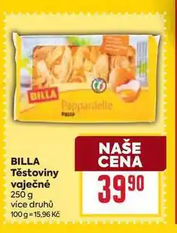 Billa BILLA Těstoviny vaječné nabídka