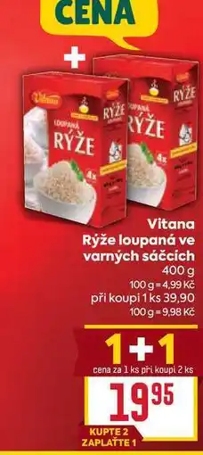 Billa Vitana Rýže loupaná ve varných sáčcích nabídka