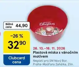 Tesco Plastová miska s vánočním motivem nabídka