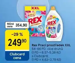 Tesco Rex Prací prostředek XXL, 54-66 PD, více druhů nabídka