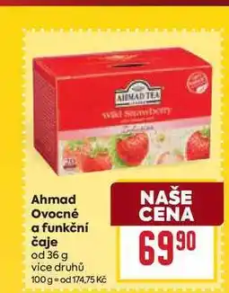 Billa Ahmad Ovocné a funkční čaje od nabídka