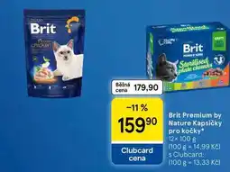 Tesco Brit Premium by Nature Kapsičky pro kočky, 12× nabídka