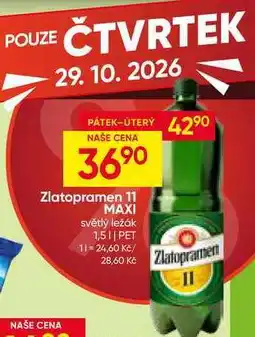 Hruška Zlatopramen 11 MAXI světlý ležák 1,5l PET nabídka