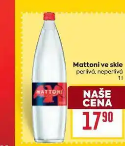 Billa Mattoni ve skle perlivá, neperlivá nabídka