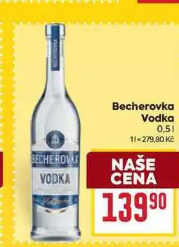 Billa Becherovka Vodka nabídka