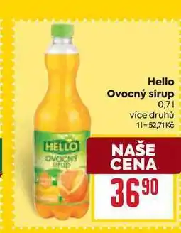 Billa Hello ovocný sirup nabídka
