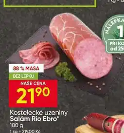 Hruška Kostelecké uzeniny Salám Rio Ebro nabídka