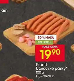 Hruška Učňovské párky nabídka