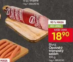 Hruška Bivoj Opavský trampský salám nabídka