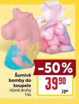 Billa Šumivé bomby do koupele různé druhy 1ks nabídka