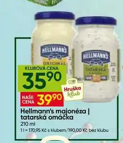 Hruška Hellmann's Tatarská omáčka, Majonéza nabídka