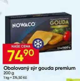 Hruška NOWACO Obalovaný sýr gouda premium nabídka