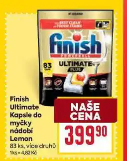 Billa Finish Ultimate Kapsle do myčky nádobí Lemon 83 ks nabídka