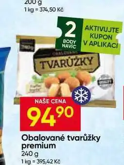 Hruška Obalované tvarůžky premium nabídka