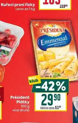 Billa Président Plátky nabídka